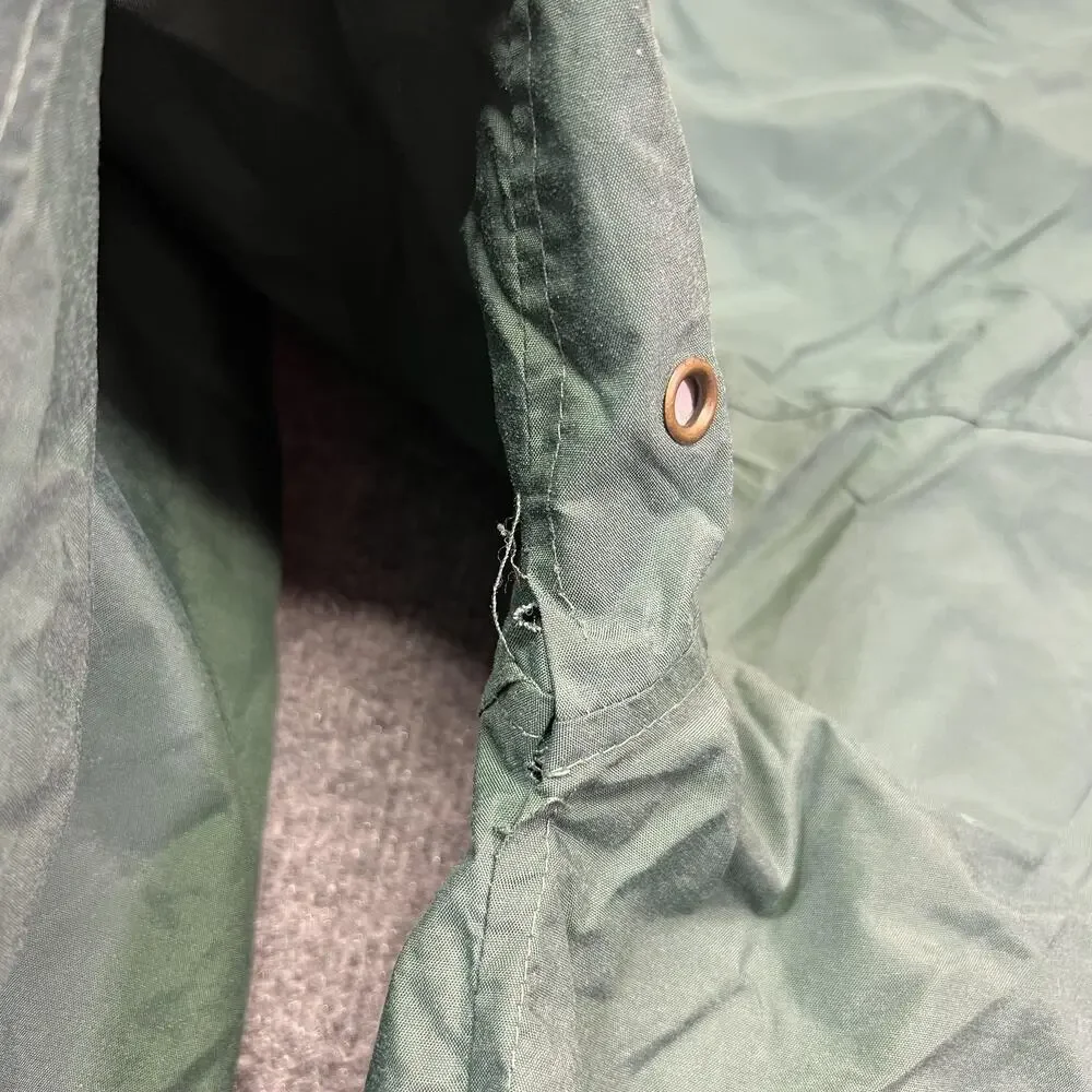 Vintage Gap Anorak Jacket Mens M Green Hooded Nylon 1/4 Zip Pullover Outdoor